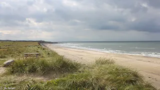 Strand in der Nähe von Nørlev Aflsaphus