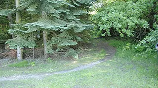 Blick auf die Landschaft von Gamle Skolehus