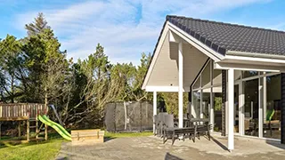 Terrasse von Blåbjerg Poolhus