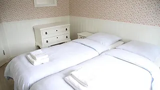 Schlafzimmer in Landsted Blåbjerggård