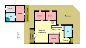 Grundriss von Hus Hygge i Egense