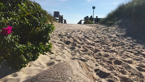 Strand in der Nähe von Sletten Poolhus