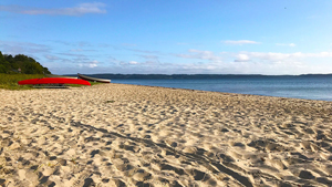 Strand in der Nähe von Hvidbjerg Poolhus