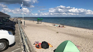 Strand in der Nähe von Ertebjerg Poolhus