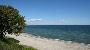 Strand in der Nähe von Harresbæk Udsigthus