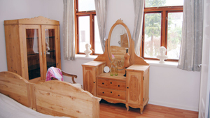Schlafzimmer in Svenstrup Landsbylejlighed