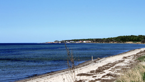 Strand in der Nähe von Langeland Aktivhus