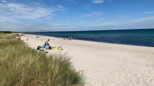 Strand in der Nähe von Hansa Poolhus