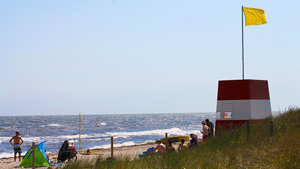 Strand in der Nähe von Hansa Aktivhus