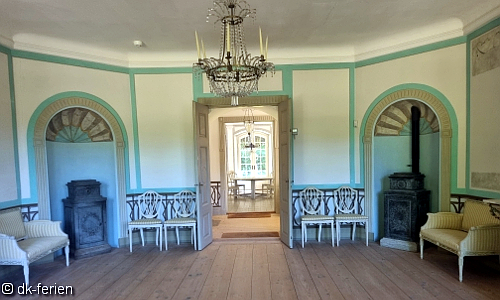 Innenansicht eines der Zimmer im Schloss Liselund
